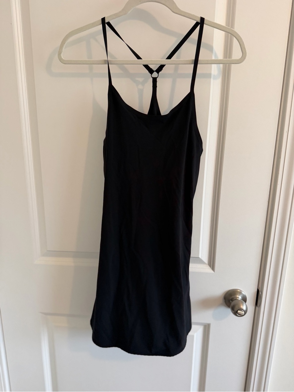 Outdoor Voices Black Mini Tennis Dress with Strappy Back
